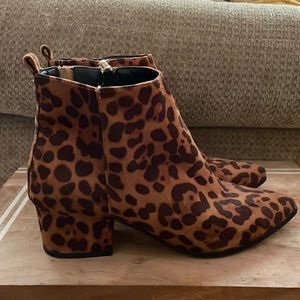 Leopard booties